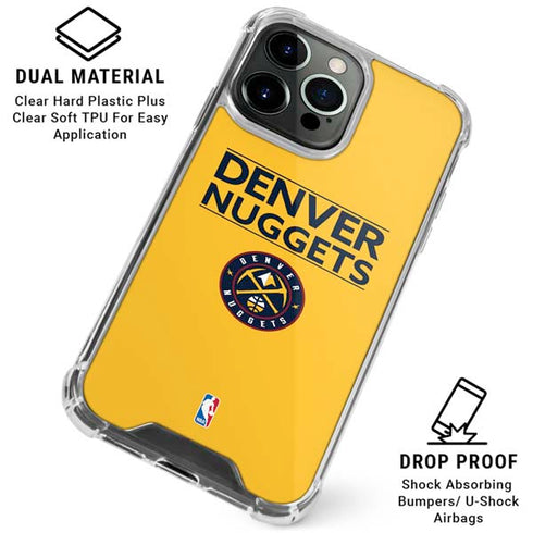 NBA Denver Nuggets Standard - Blue iPhone 16 Pro Clear Case
